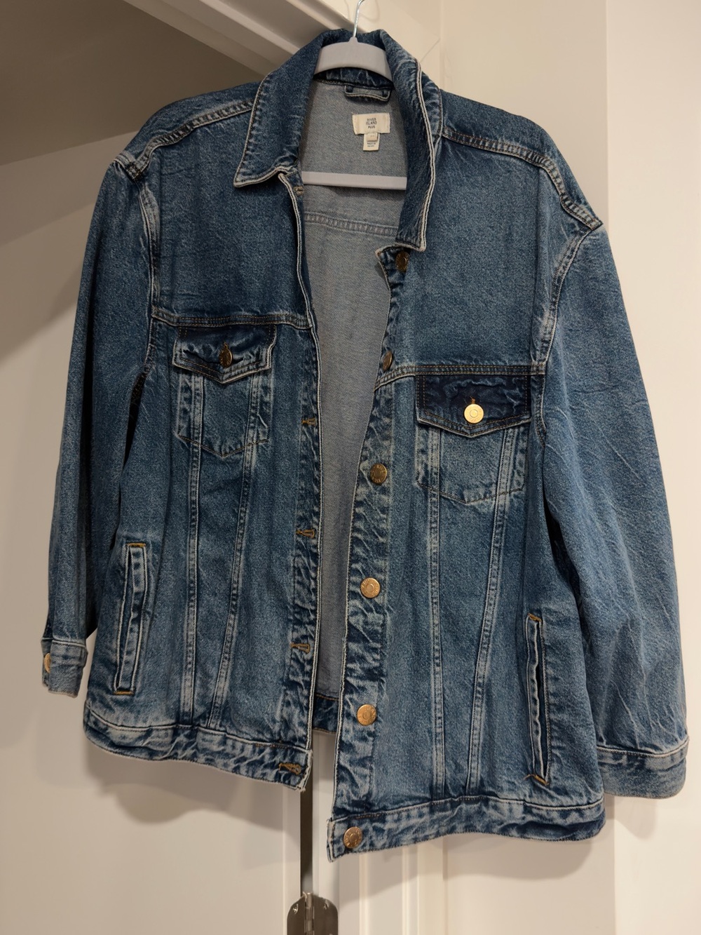 River Island Blue Denim Trucker Jacket